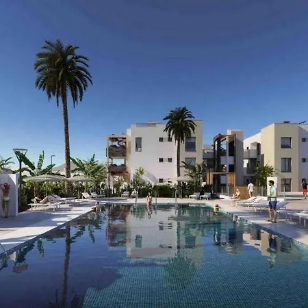 View Luxury In New Complex Pueblo Majorero Next To Golf Course 5 Min Walk From The And Atlantico Shopping Centre In Next To Cassino And Elba Sara 2 Bedrooms 2 Bathrooms Huge Terace! Apartament Caleta De Fuste